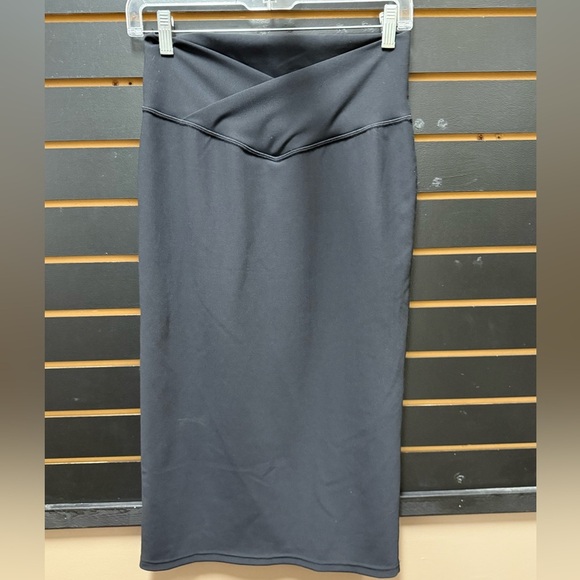 Zyia Black Reve Crossover Pencil Skirt L - Picture 1 of 2